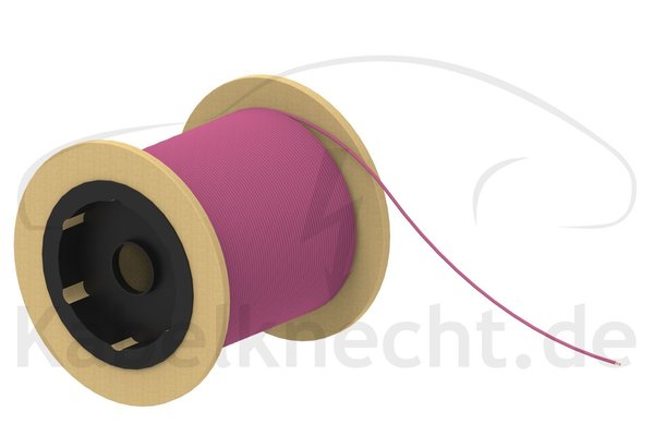 FLRy 0,50mm² rosa 100m Spule