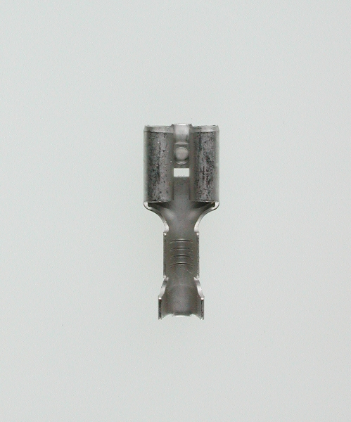 Flachsteckerhülsen  6,3mm mit Rastzunge 0,50 -1,5qmm unisoliert 100 Stk