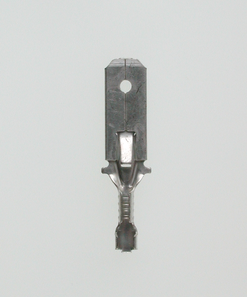Flachstecker 6,3mm mit Rastzunge 0,5 -1,5qmm unisoliert 10 Stk