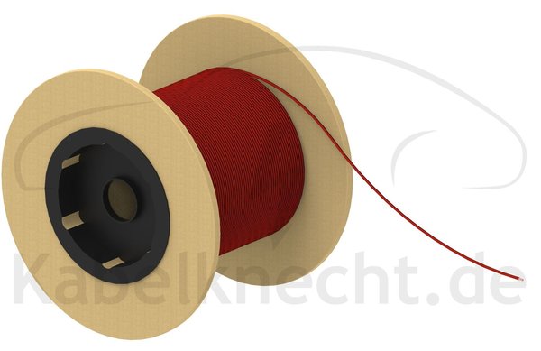FLRy 0,50mm² rot/schwarz 50m Spule