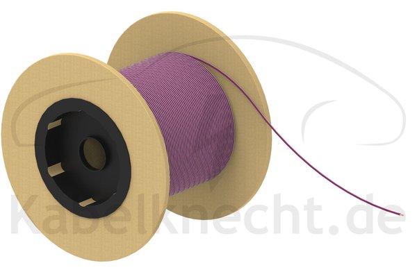 FLRy 0,50qmm violett/weiß 50m Spule