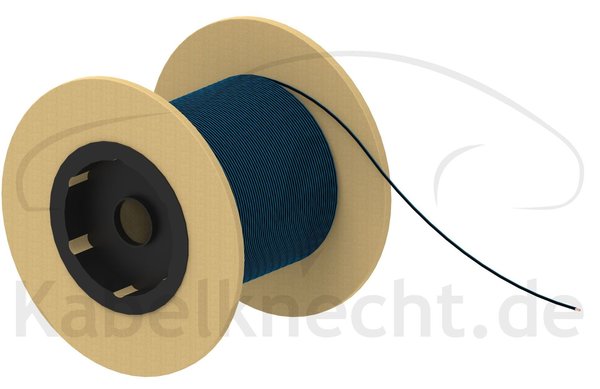 FLRy 0,50mm² schwarz/blau 50m Spule