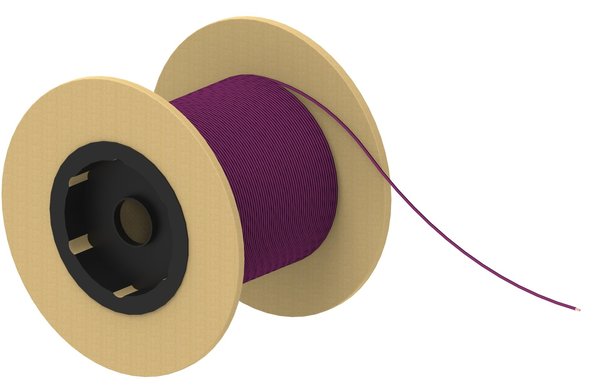 FLRy 1,5mm² violett/schwarz 50m Spule