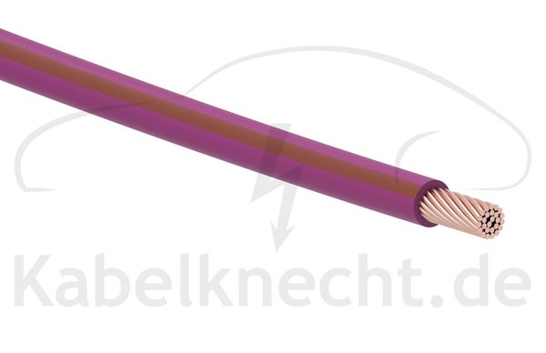 FLRy 0,50qmm  10m violett/braun