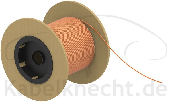 FLRy 0,50mm² orange/weiß 50m Spule