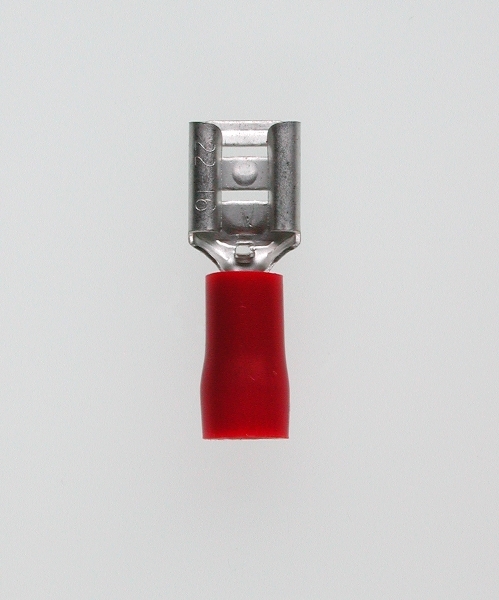 Flachsteckerhülsen isoliert rot 2,8mm 50Stk Btl.