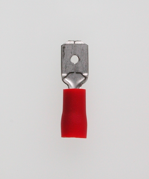 Flachstecker isoliert rot 2,8mm 50Stk Btl.