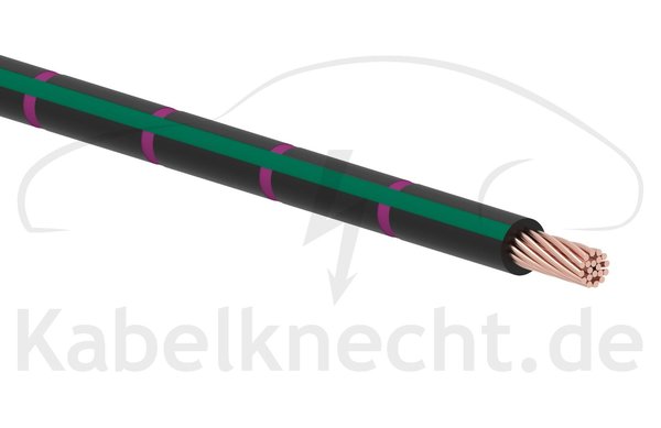 FLRy 1,5mm² 10m schwarz/grün/violett