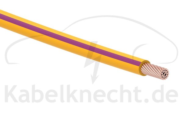 FLRy 0,35qmm 10m Ring gelb/violett