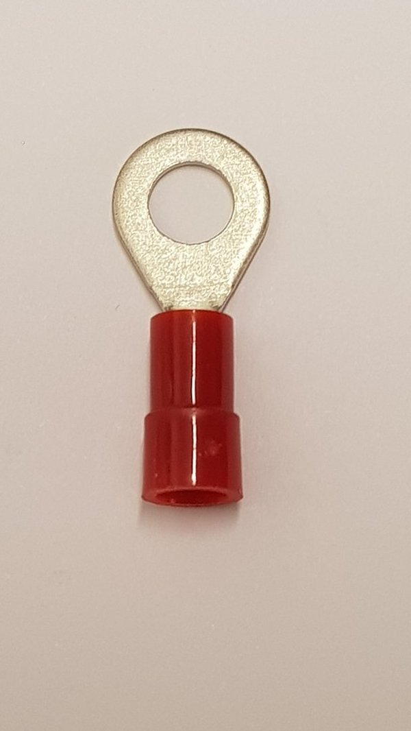 Quetschkabelschuhe rot 0,50 - 1,00qmm M5 10Stk.