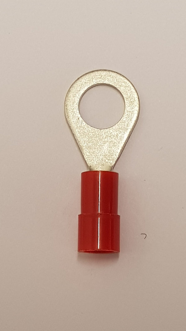 Ring type terminals red 0,50 - 1,00qmm M8 10pcs